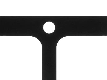 White LS-2FTC100100 backlight: dark terminal edges and a bright opening against a bright background.