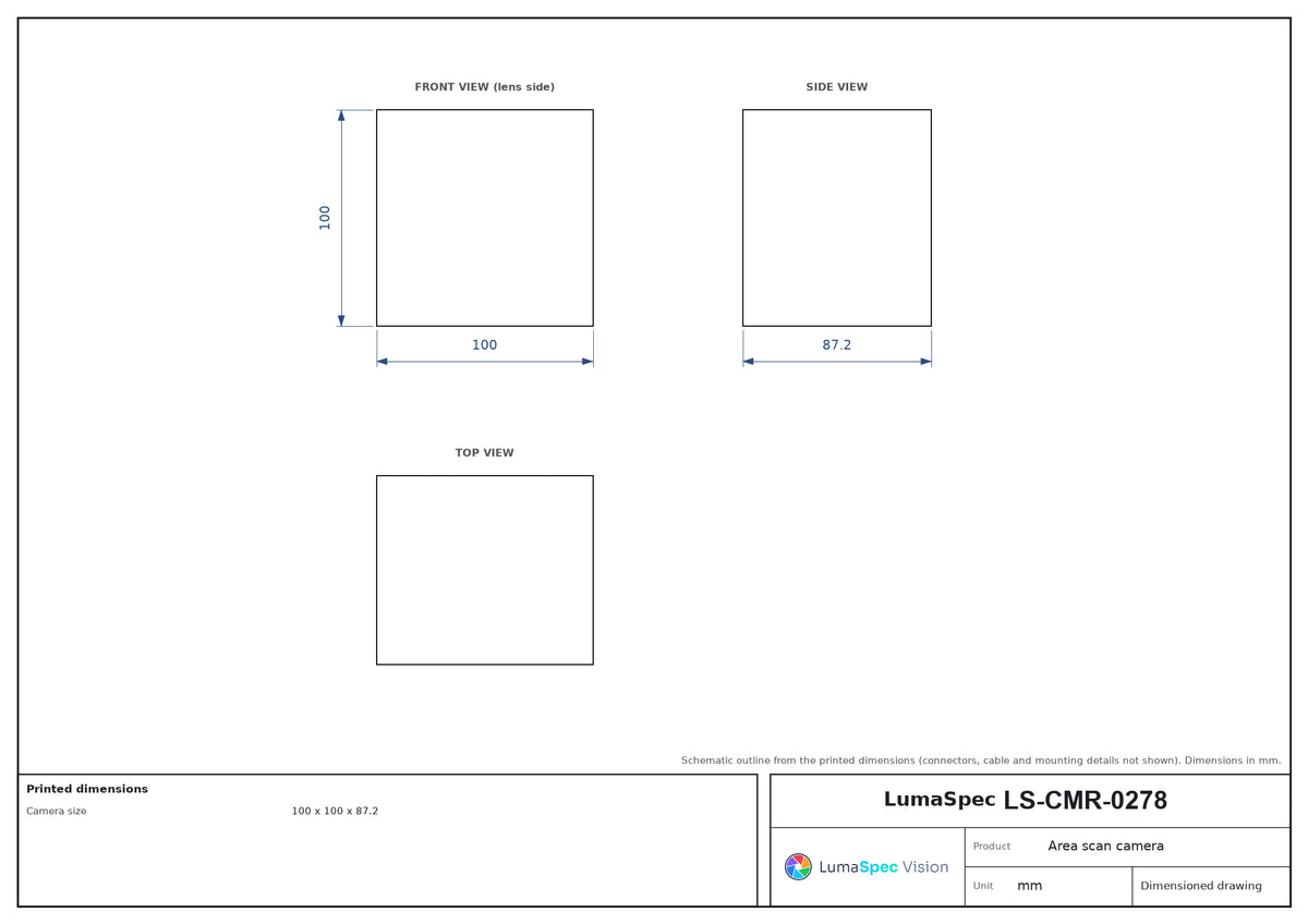 LS-CMR-0278 dimensions (mm)