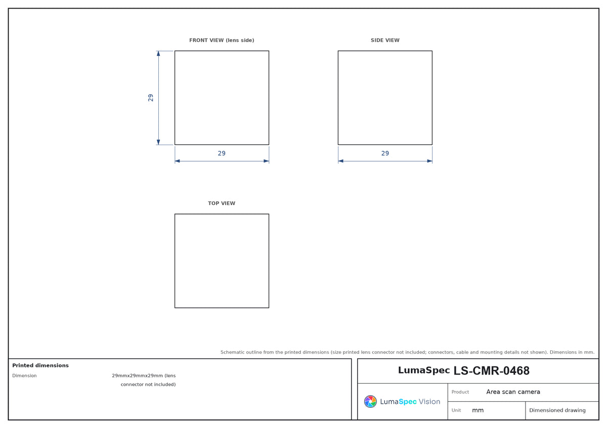 LS-CMR-0468 dimensions (mm)
