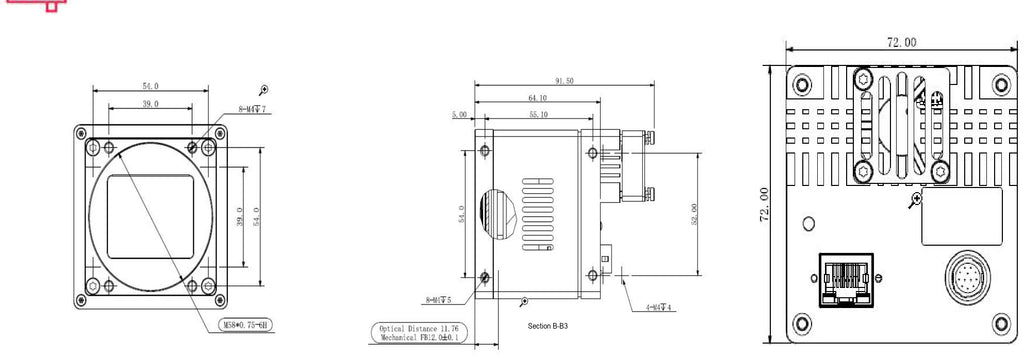 LS-CMR-0272 dimensions (mm)