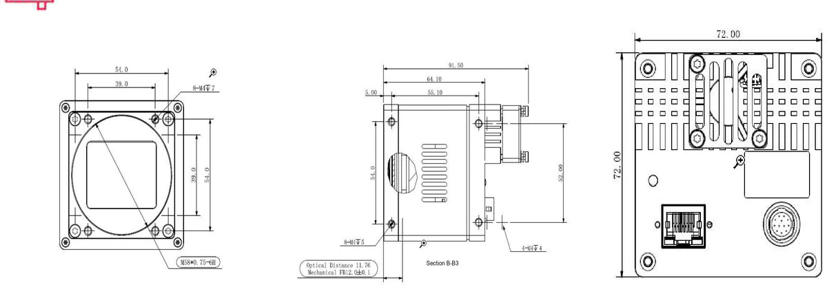 LS-CMR-0272 dimensions (mm)