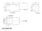 LS-CONP-60 dimensions (mm)