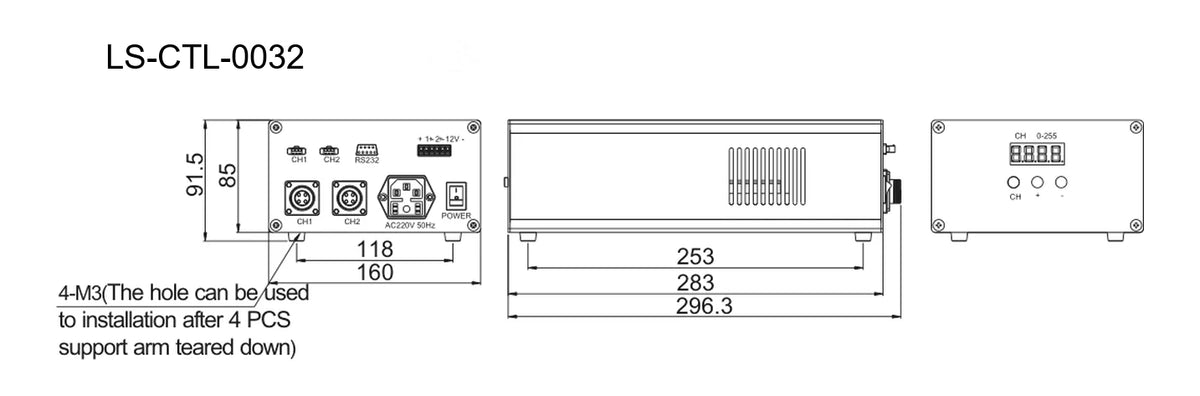LS-CTL-0032 dimensions (mm)