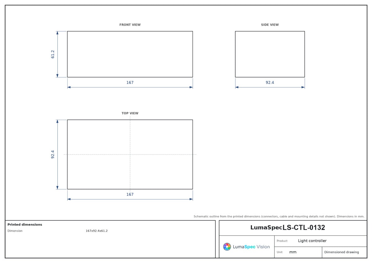 LS-CTL-0132 dimensions (mm)