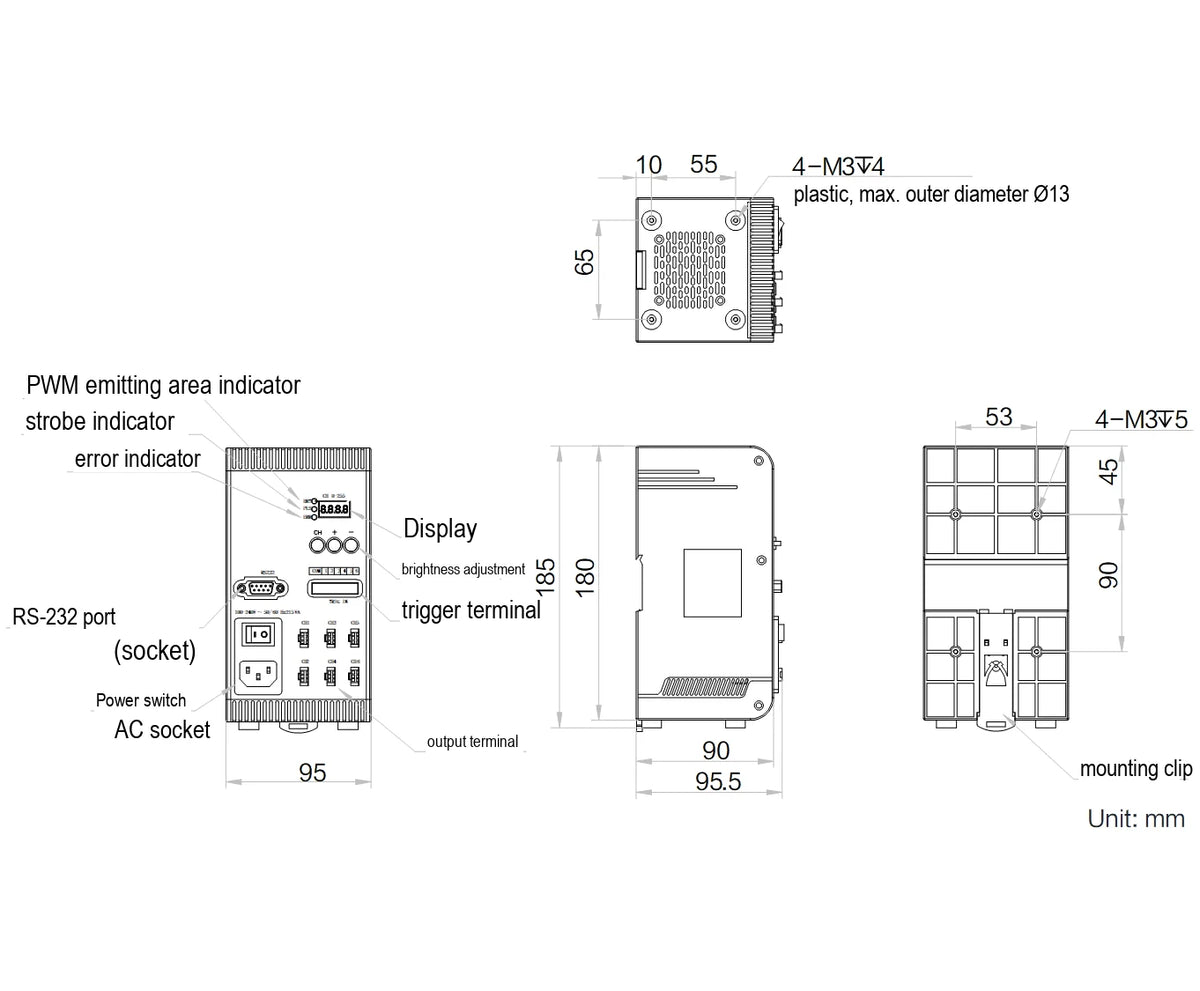LS-CTL-0303 dimensions (mm)