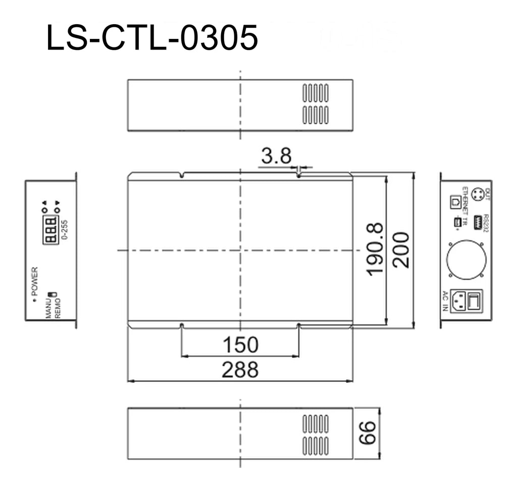 LS-CTL-0305 dimensions (mm)