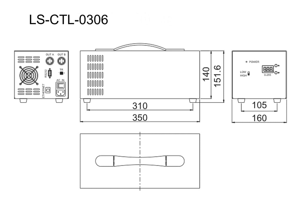 LS-CTL-0306 dimensions (mm)