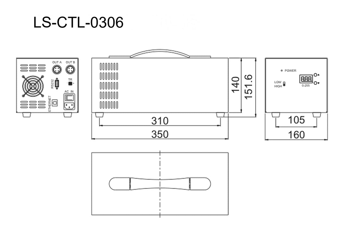 LS-CTL-0306 dimensions (mm)