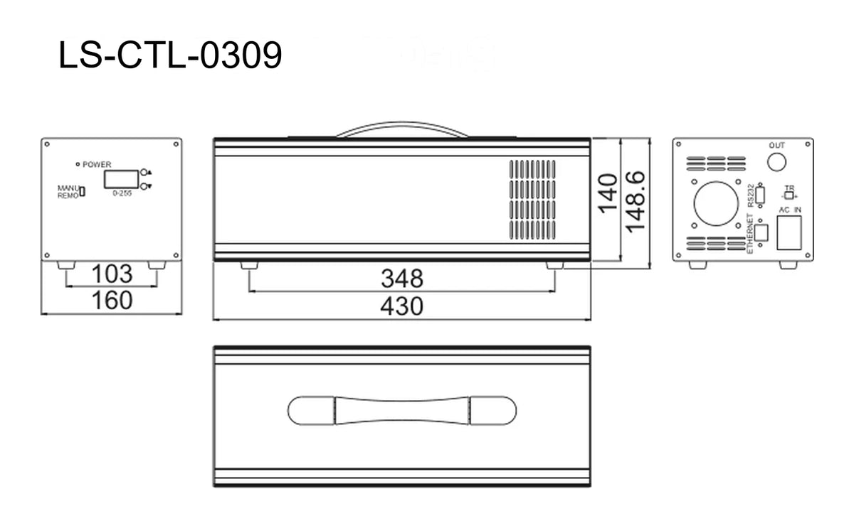 LS-CTL-0309 dimensions (mm)
