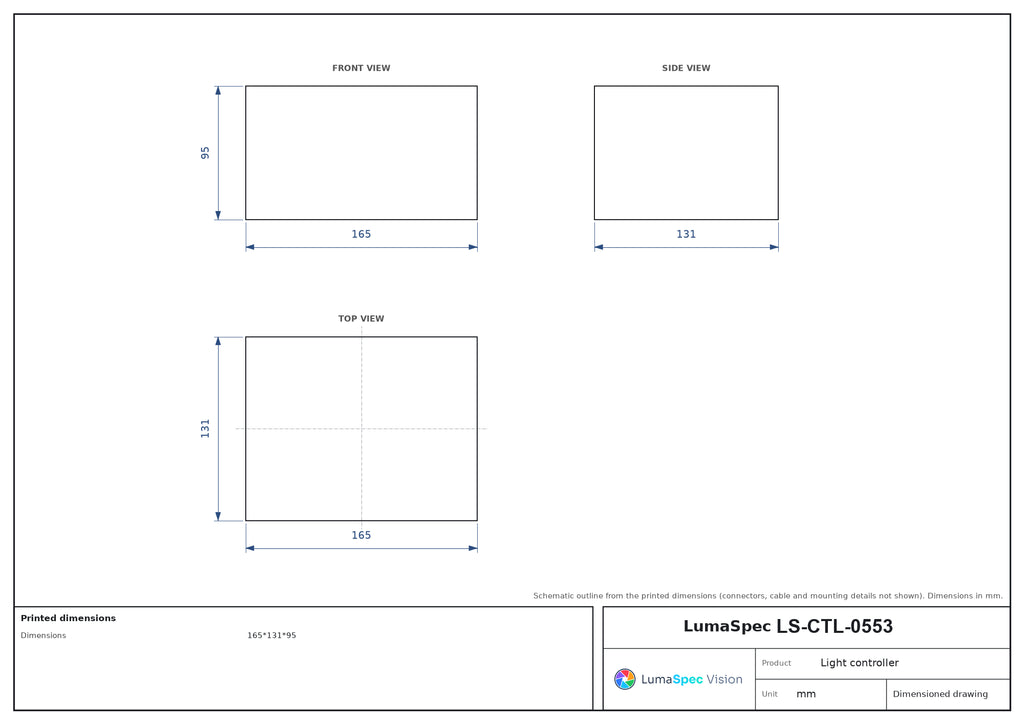 LS-CTL-0553 dimensions (mm)