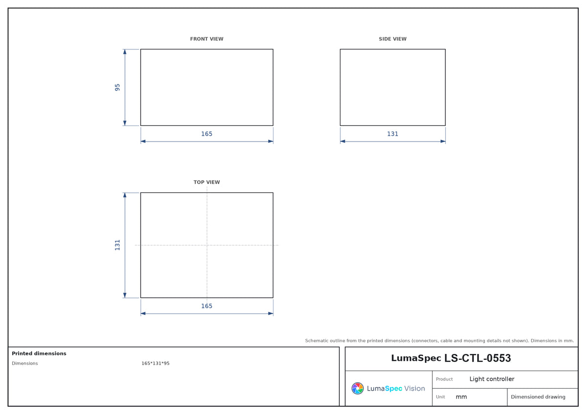 LS-CTL-0553 dimensions (mm)