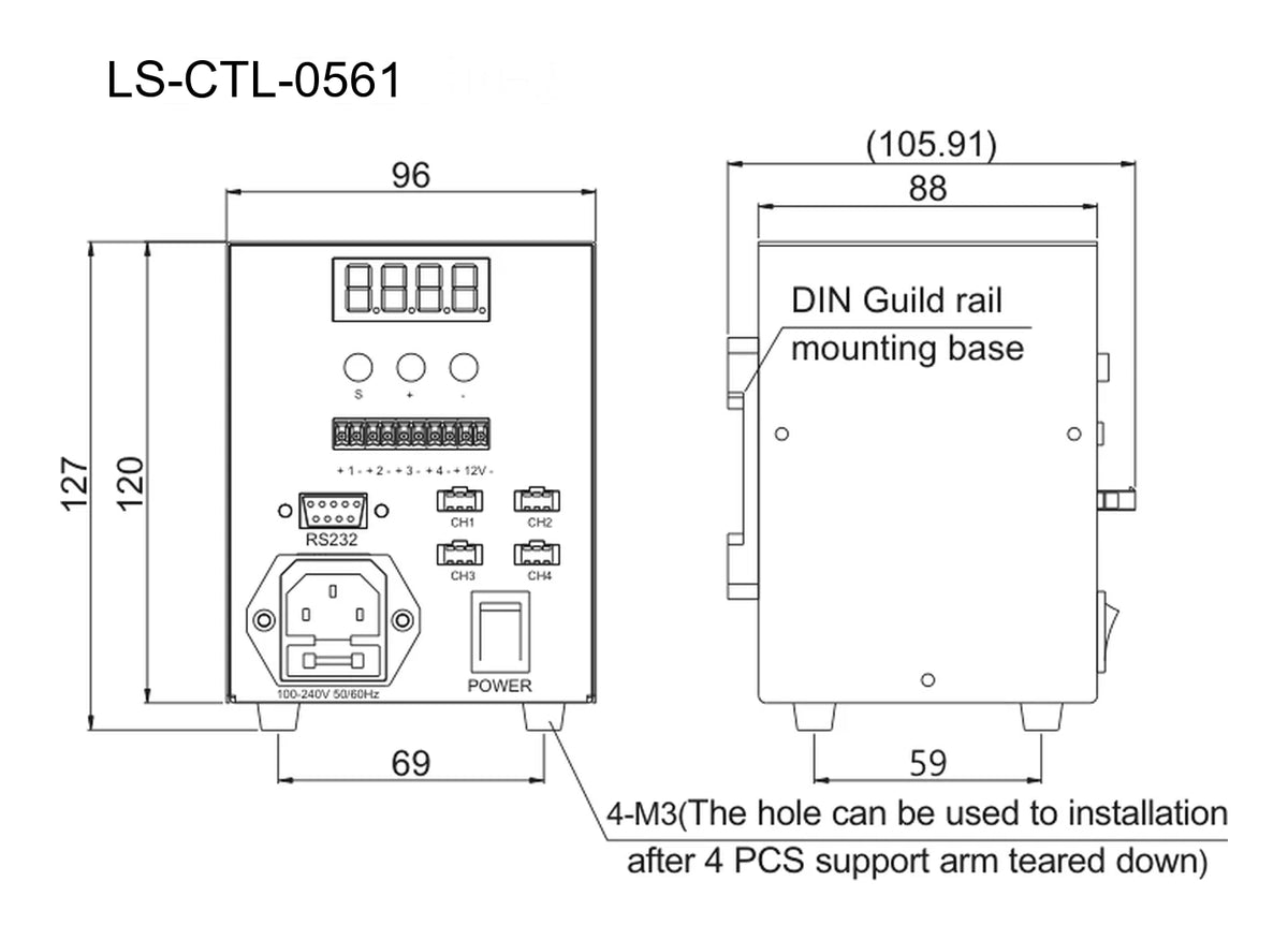 LS-CTL-0561 dimensions (mm)