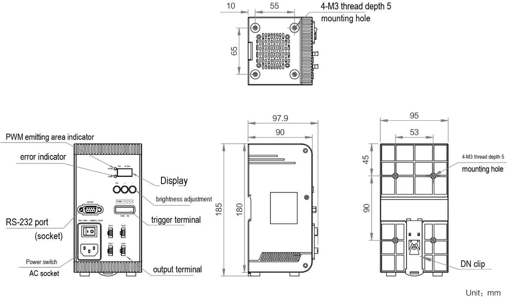 LS-CTL-0572 dimensions (mm)