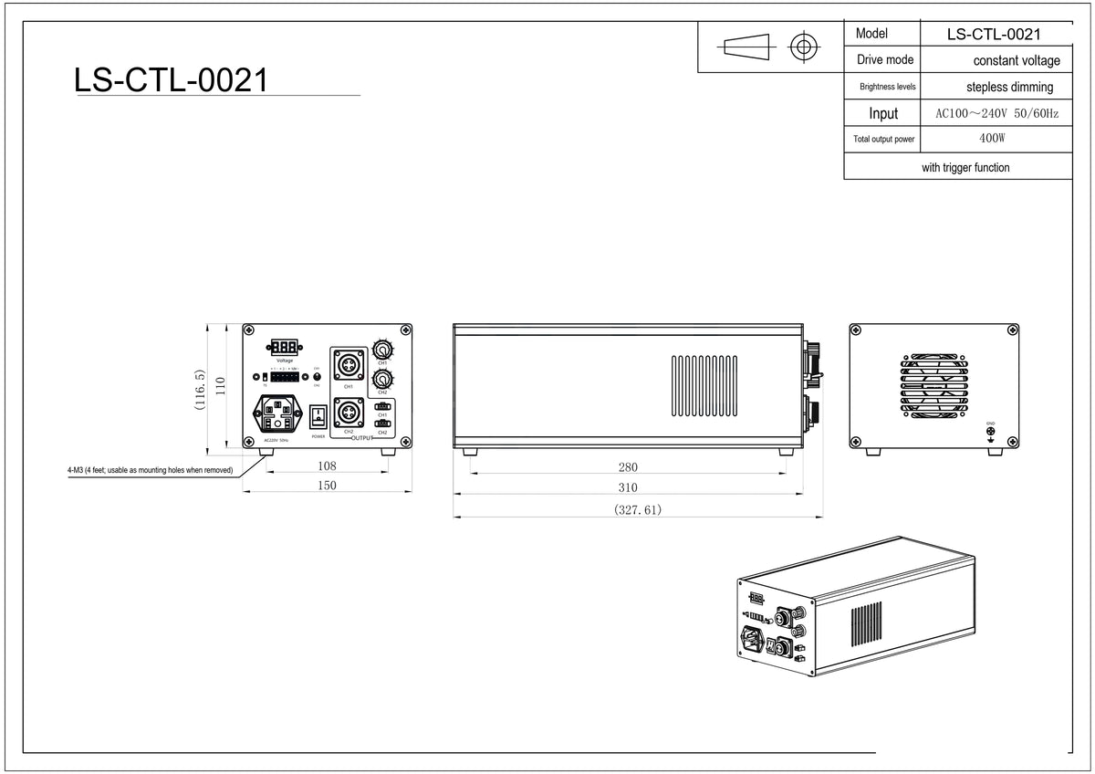 LS-CTL-0021 dimensions (mm)