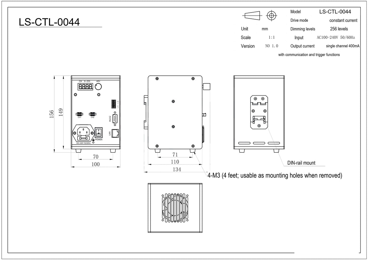 LS-CTL-0044 dimensions (mm)