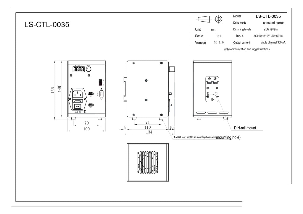 LS-CTL-0035 dimensions (mm)