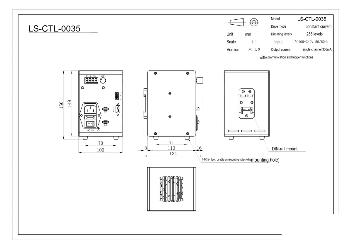 LS-CTL-0035 dimensions (mm)
