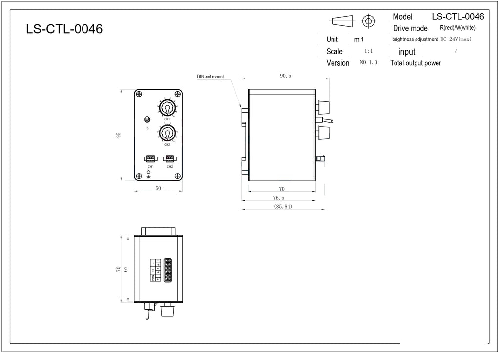LS-CTL-0046 dimensions (mm)