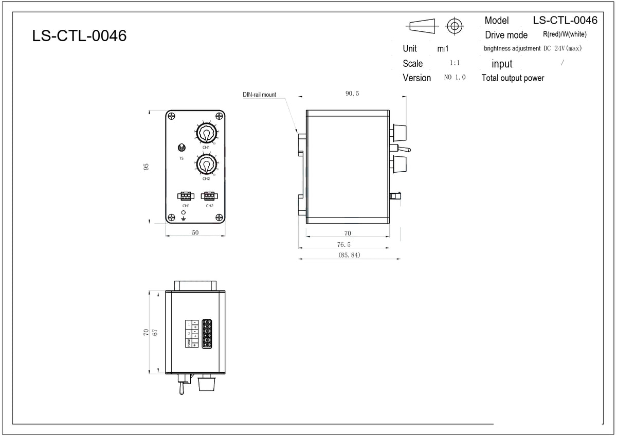 LS-CTL-0046 dimensions (mm)