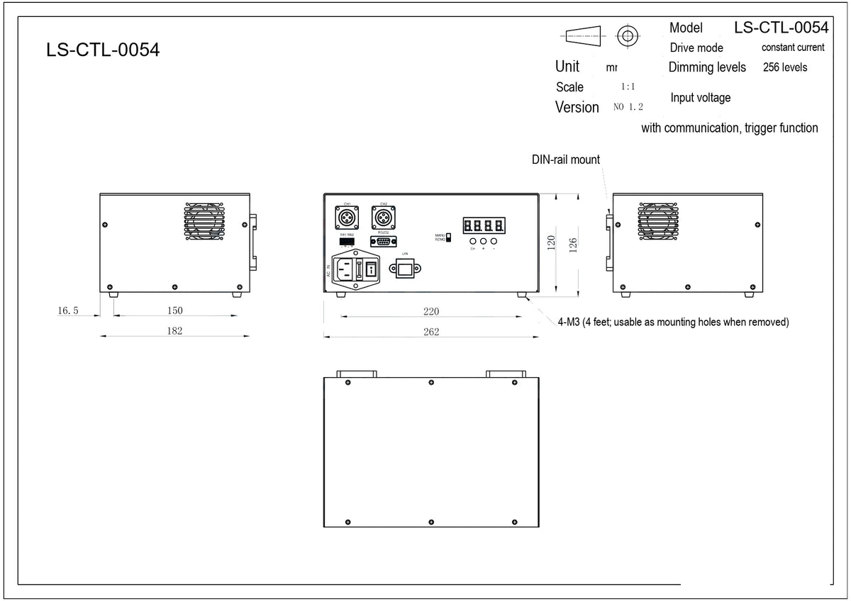 LS-CTL-0054 dimensions (mm)