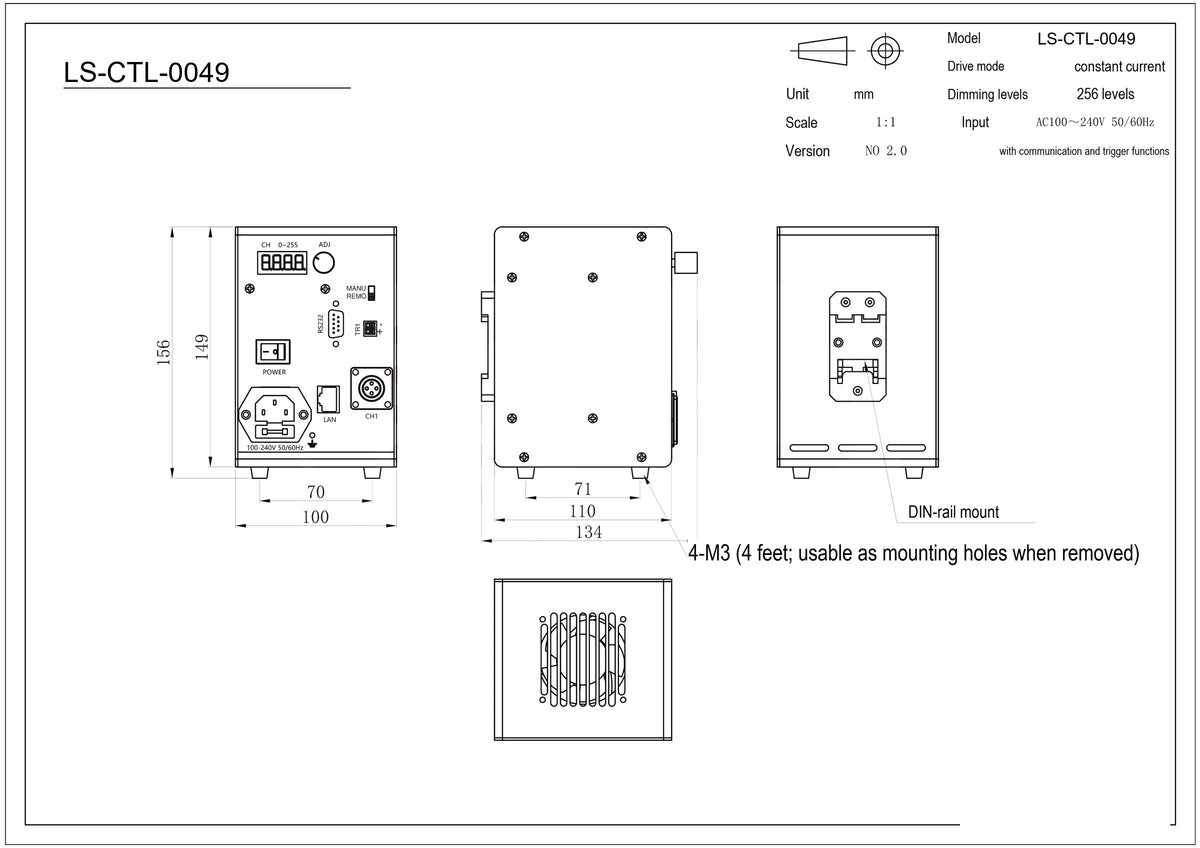 LS-CTL-0049 dimensions (mm)