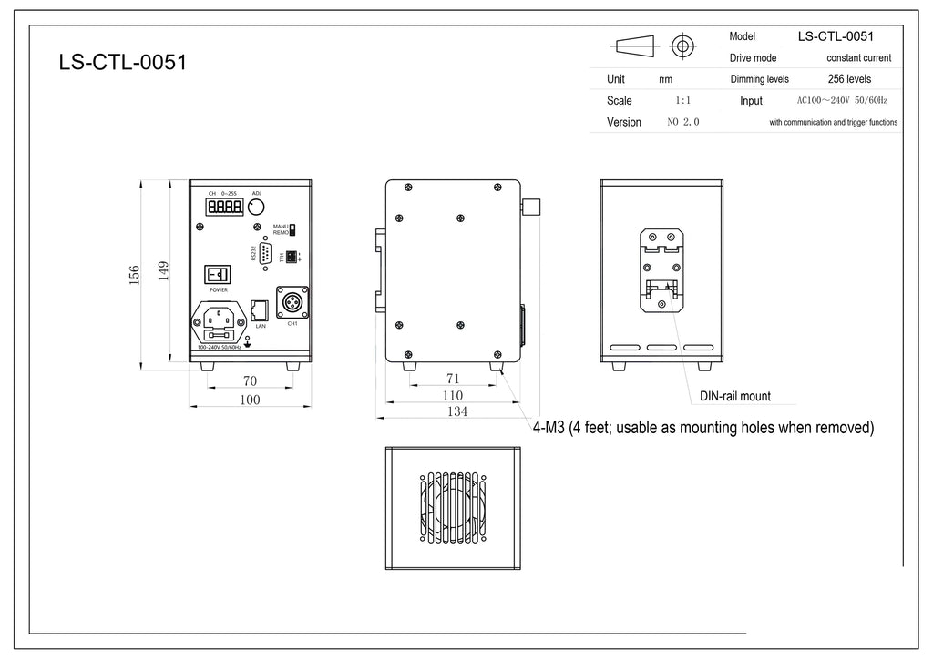 LS-CTL-0051 dimensions (mm)