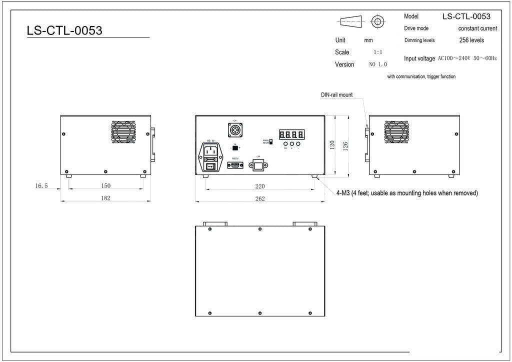 LS-CTL-0053 dimensions (mm)