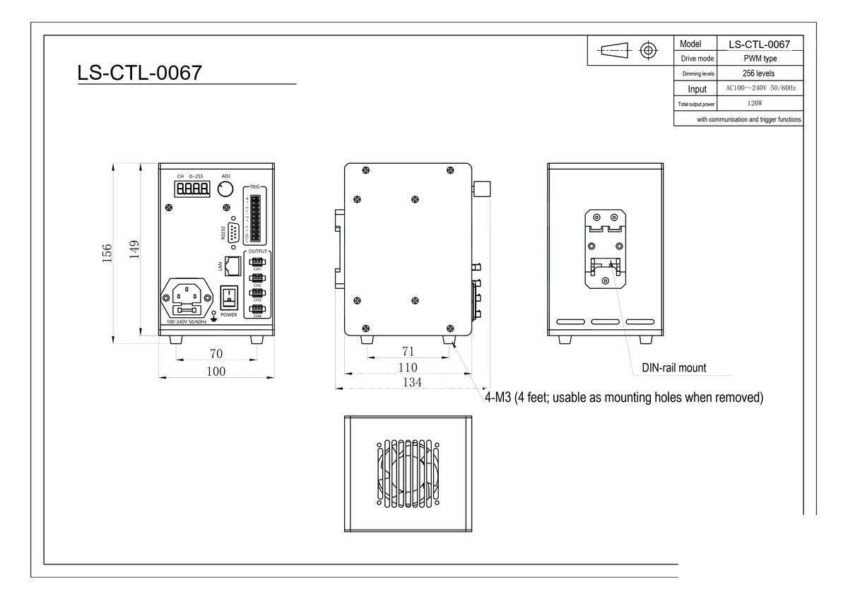 LS-CTL-0067 dimensions (mm)