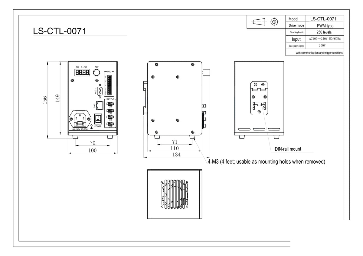 LS-CTL-0071 dimensions (mm)