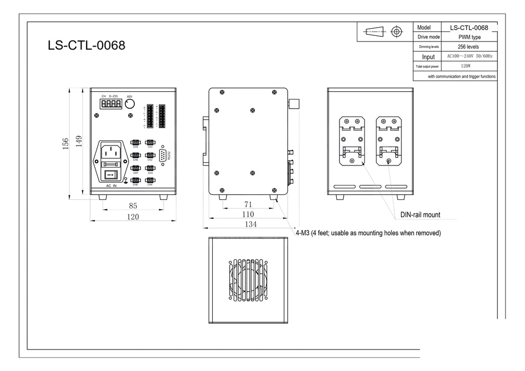 LS-CTL-0068 dimensions (mm)