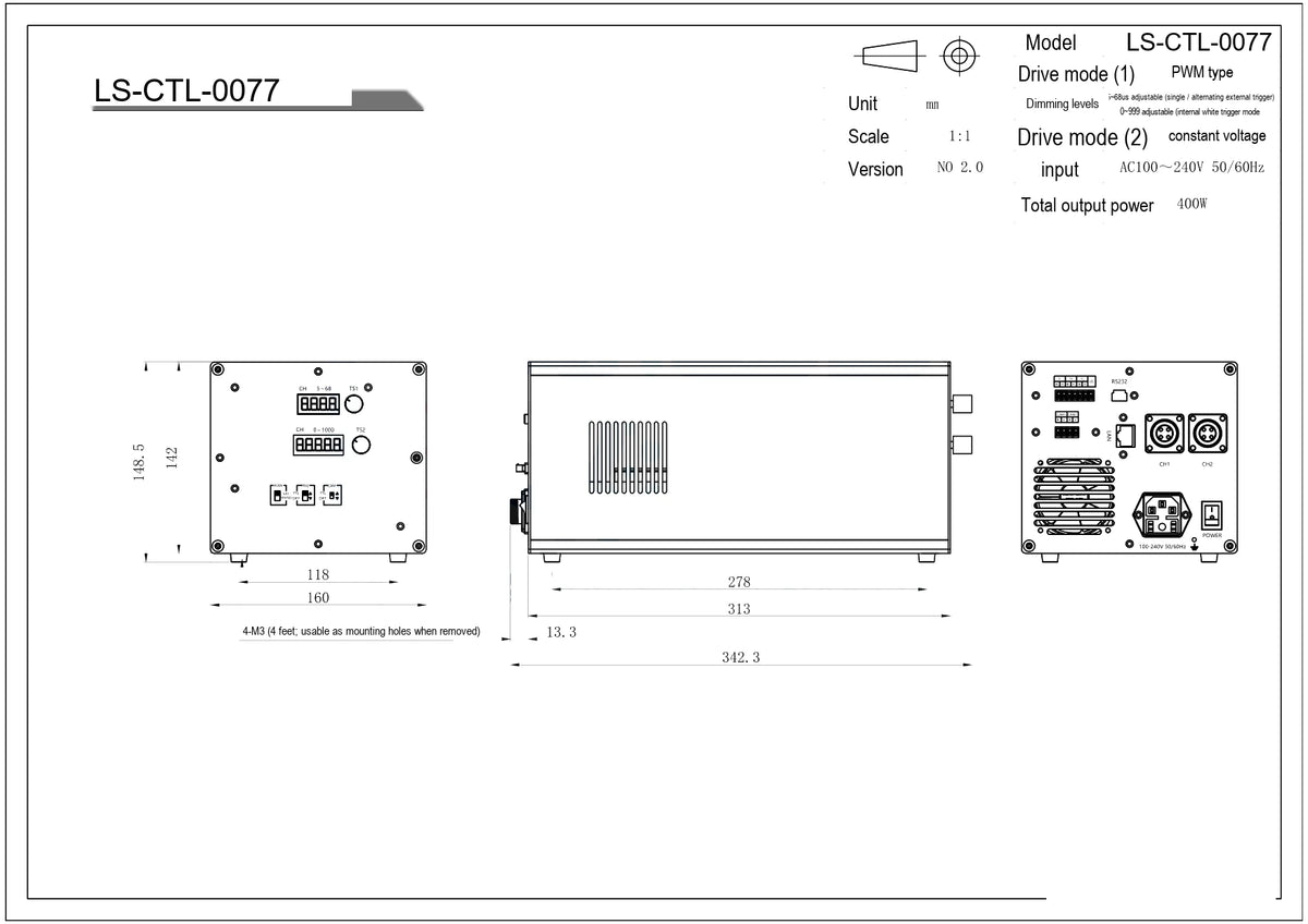 LS-CTL-0077 dimensions (mm)