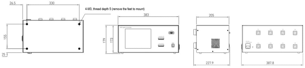 LS-CTL-0580 dimensions (mm)