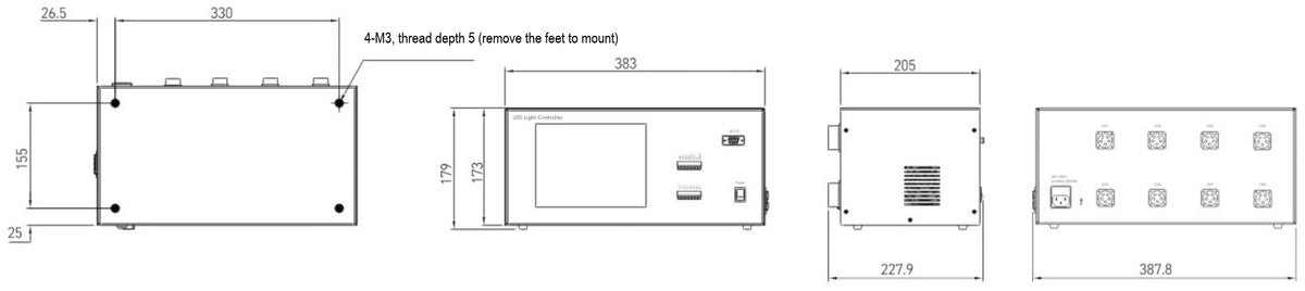 LS-CTL-0580 dimensions (mm)