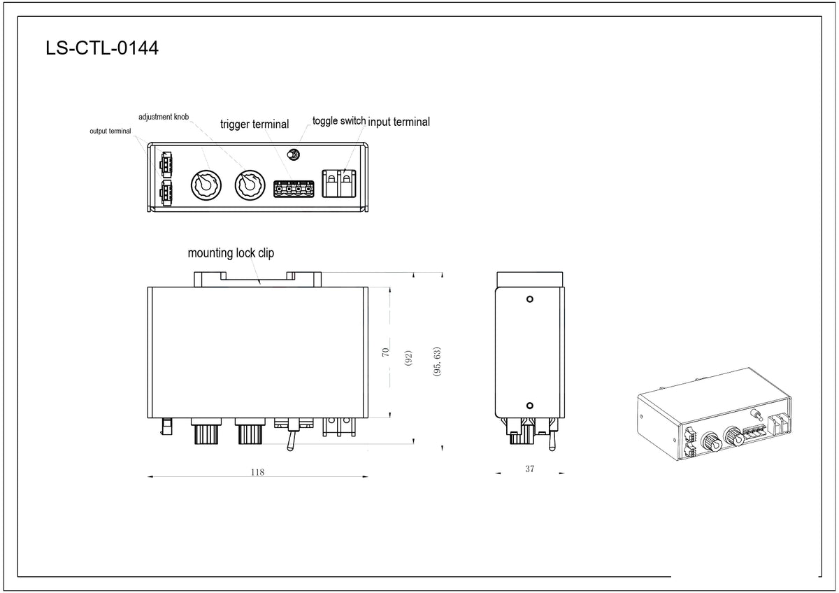 LS-CTL-0144 dimensions (mm)