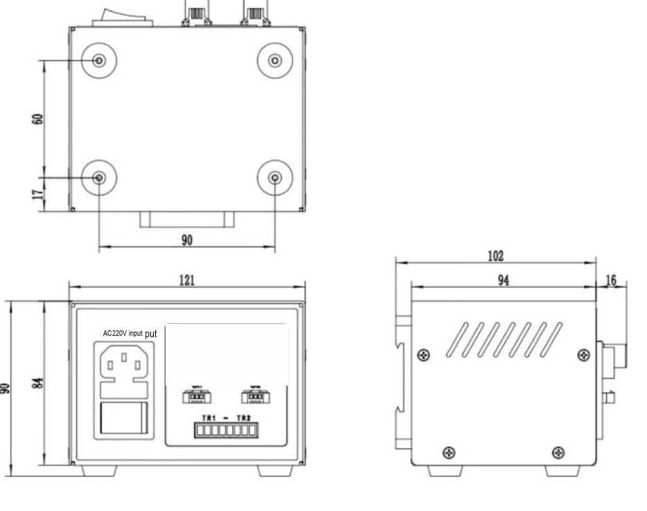 LS-CTL-0151 dimensions (mm)