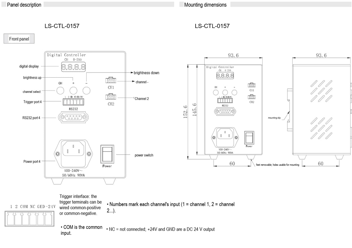 LS-CTL-0157 dimensions (mm)