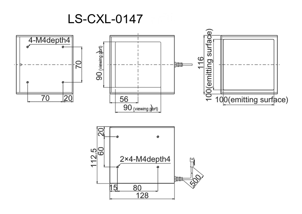 LS-CXL-0147 dimensions (mm)
