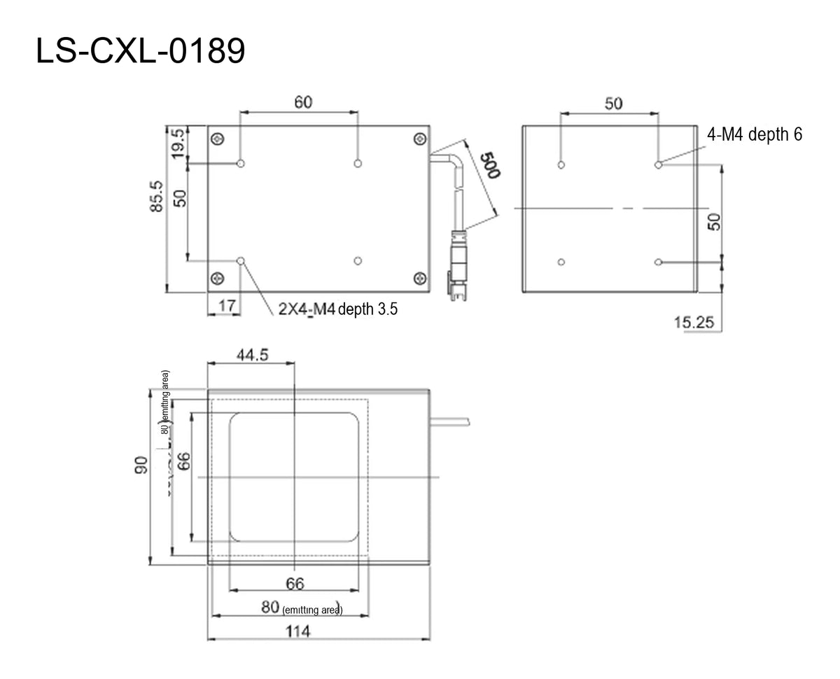 LS-CXL-0189 dimensions (mm)