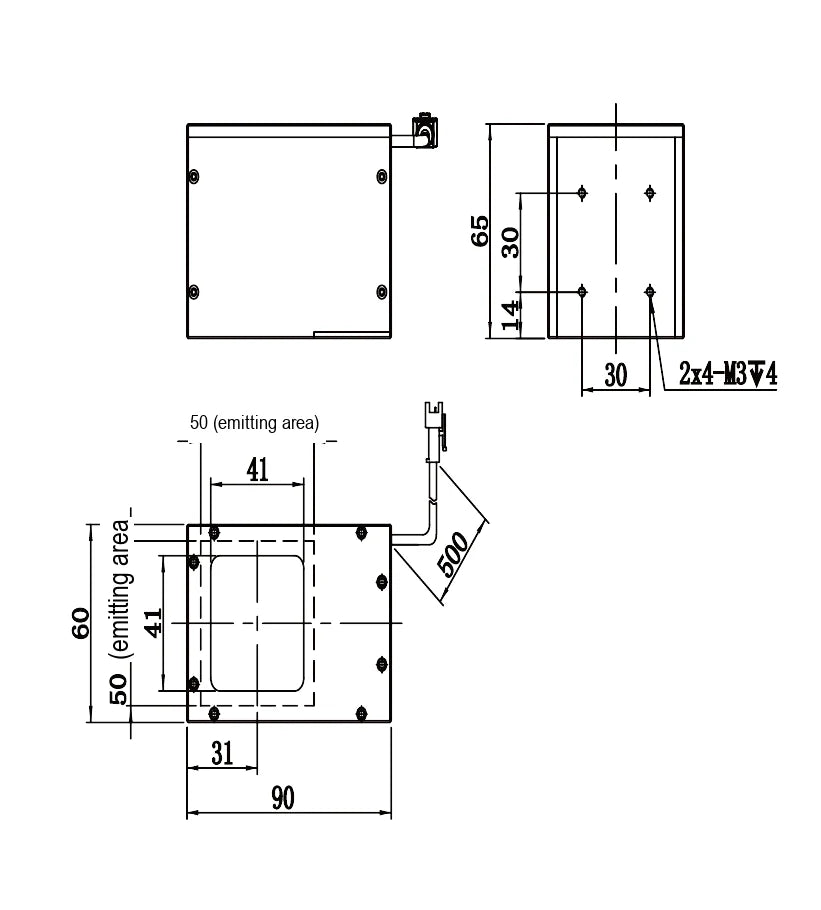 LS-CXL-0239 dimensions (mm)