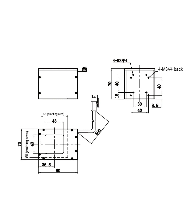 LS-CXL-0241 dimensions (mm)