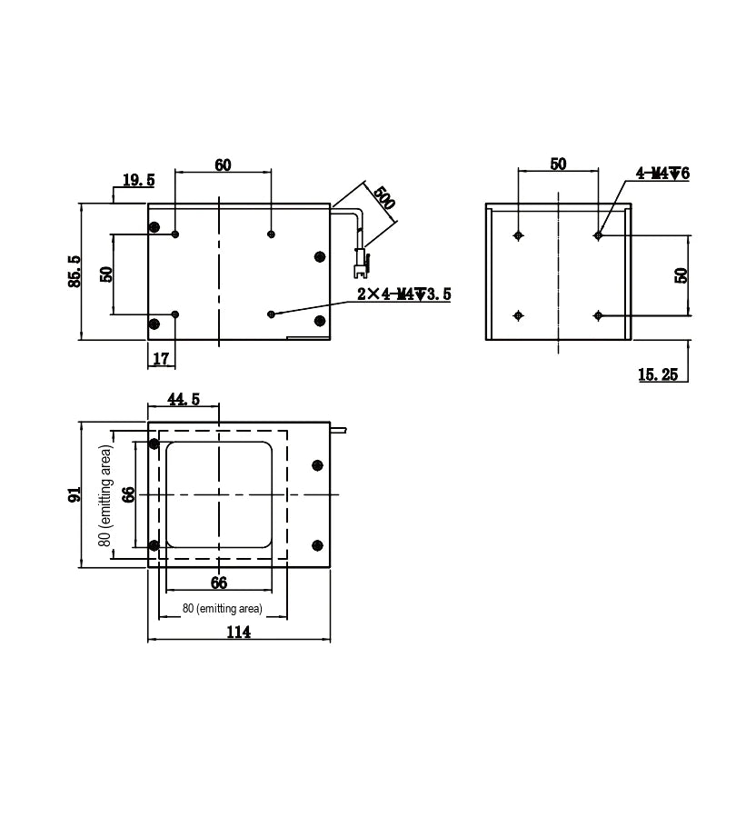 LS-CXL-0242 dimensions (mm)