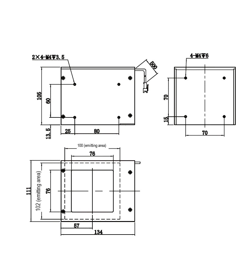 LS-CXL-0243 dimensions (mm)