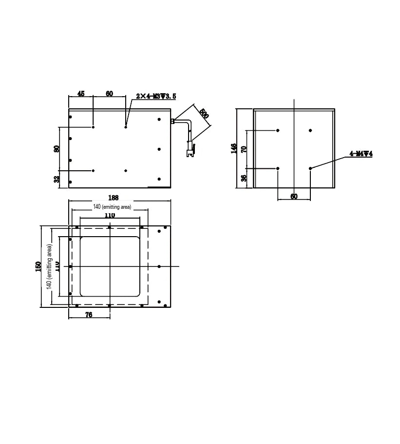 LS-CXL-0246 dimensions (mm)