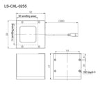 LS-CXL-0255 dimensions (mm)
