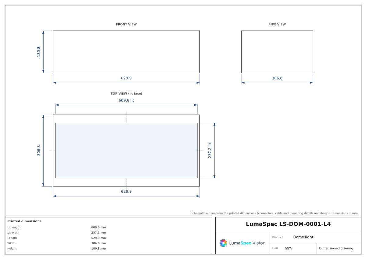 LS-DOM-0001-L4 dimensions (mm)