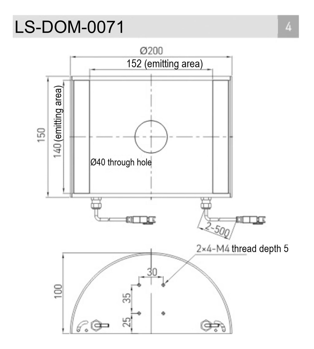 LS-DOM-0071 dimensions (mm)