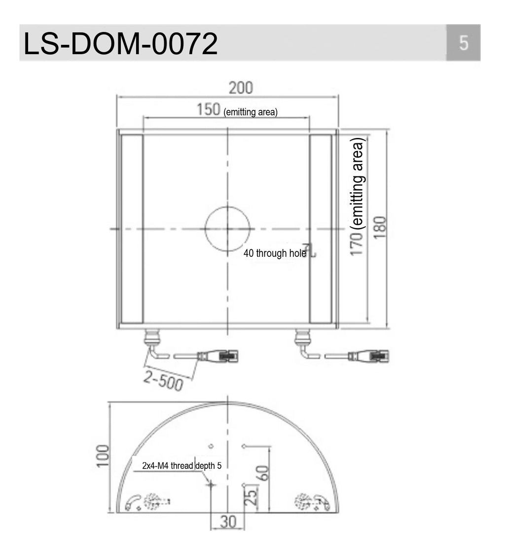 LS-DOM-0072 dimensions (mm)