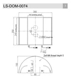 LS-DOM-0074 dimensions (mm)