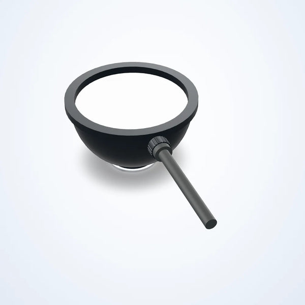Ø116 mm dome light, Ø66 mm emitting area