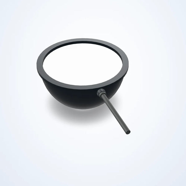 Ø166 mm dome light, Ø116 mm emitting area
